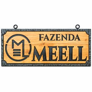 Placa Linha Especial Letras Baixo Relevo e Logo 1.5x40 Metros