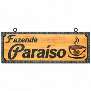 Placa Linha Especial Letras Baixo Relevo e Desenho 1.5x40 Metros